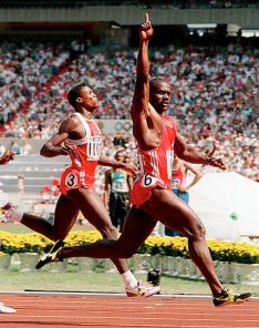 Ben Johnson winning the 1988 Olympic 100m.